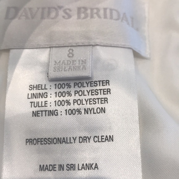 - Beige David’s Bridal gown NWT Sz 8 - Picture 6 of 8